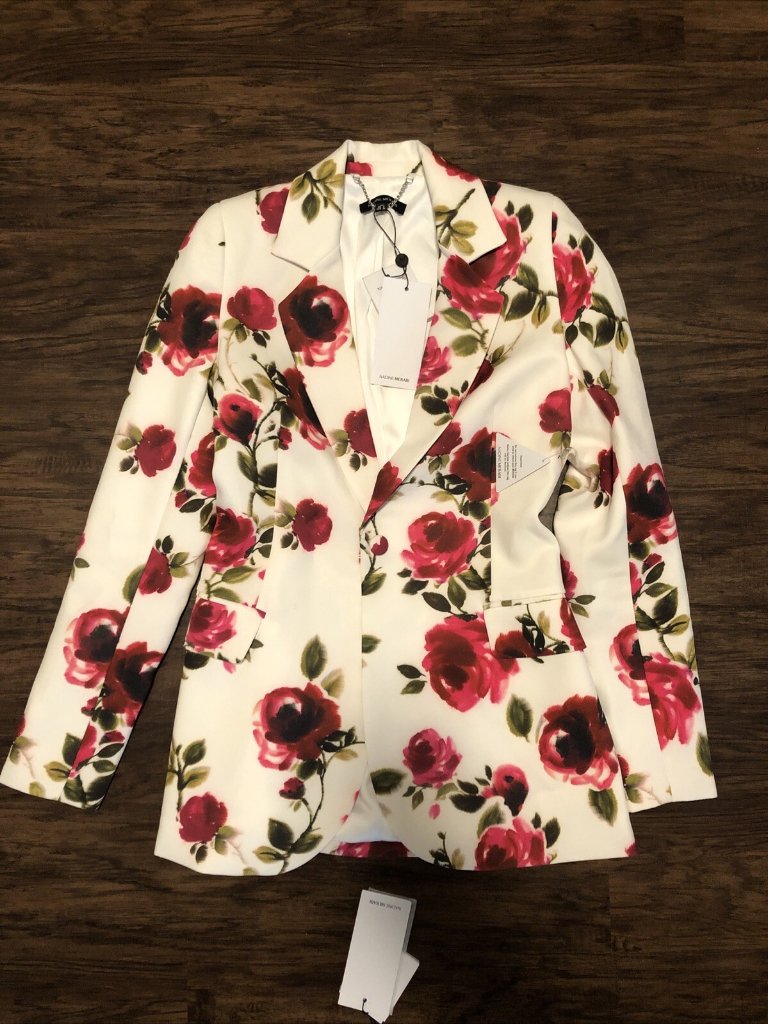 Nadine Merabi Portia Floral Blazer & Pants Set (Xsmall) — image 2 of 8